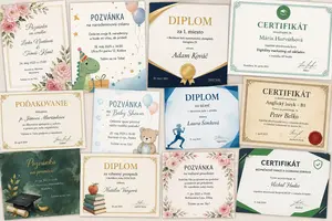 Pozvánky a certifikáty