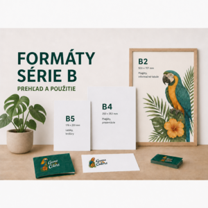 Prehľad formátov - B formáty
